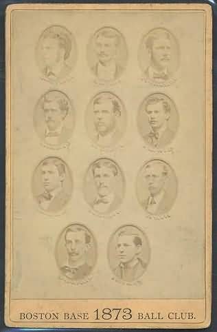 1873 Boston Baseball Club Cabinet